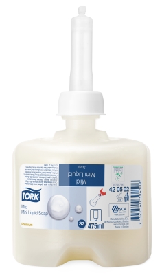 TORK S2 zeep 420502 Premium Soap Liquid Mild Mini, doos 8 x 475 ml