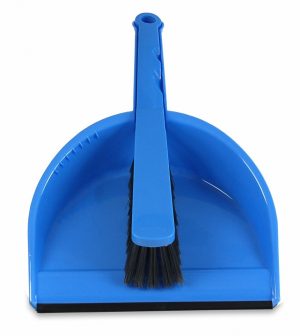 Combiset stoffer en blik kunststof Turquoise