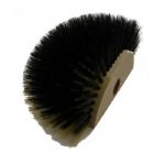 Ragebol kunsthaar met dop Zwart/Wit