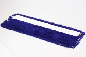 Zwabberhoes acryl 110 cm blauw met drukknopen