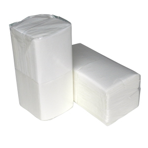 Servetten Wit 32 x 32 cm 2 laags cellulose 1/4 vouw 2000 st