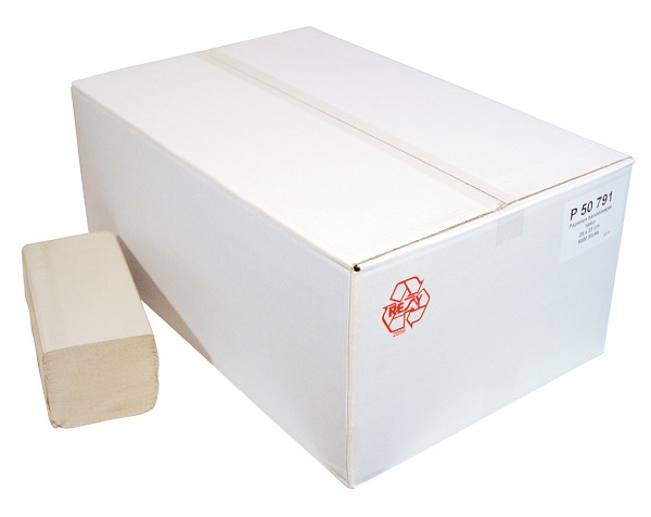 Handdoekpapier Z-fold recy.nat. 1-lgs 25x23cm ds 20x250st