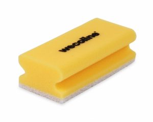 Schuurspons met handgreep Geel/Wit pak 10 stuks