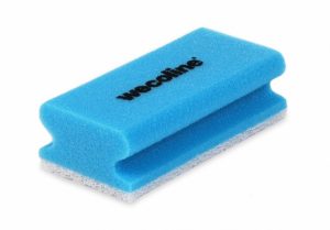 Schuurspons met handgreep Blauw/Wit pak 10 stuks