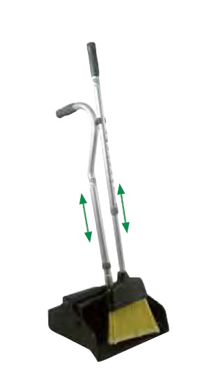 Steelstofblik ergo. met veger telescopisch