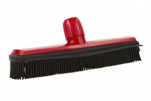 Rubberen bezem met telescoopsteel 30cm