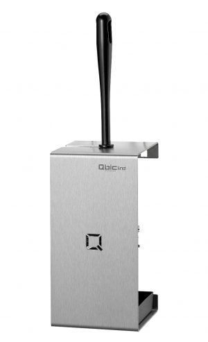 Toiletborstelhouder, RVS Mat geslepen, v. wandmontage