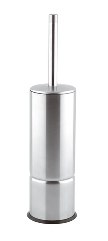 Toiletborstelhouder gesloten, rond model RVS mat