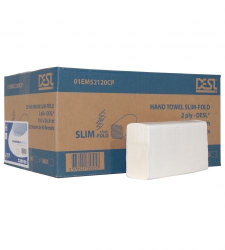 Handdoekpapier Minifold Cell. 2-lgs 26,3x19,5cm ds 20x90st