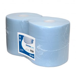 Industriepapier cell 2- lgs verlijmd, 26cm, Blauw 2x190m