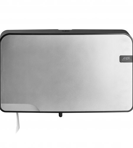 Toiletroldispenser - Mini Duo Jumbo Silver Quartz