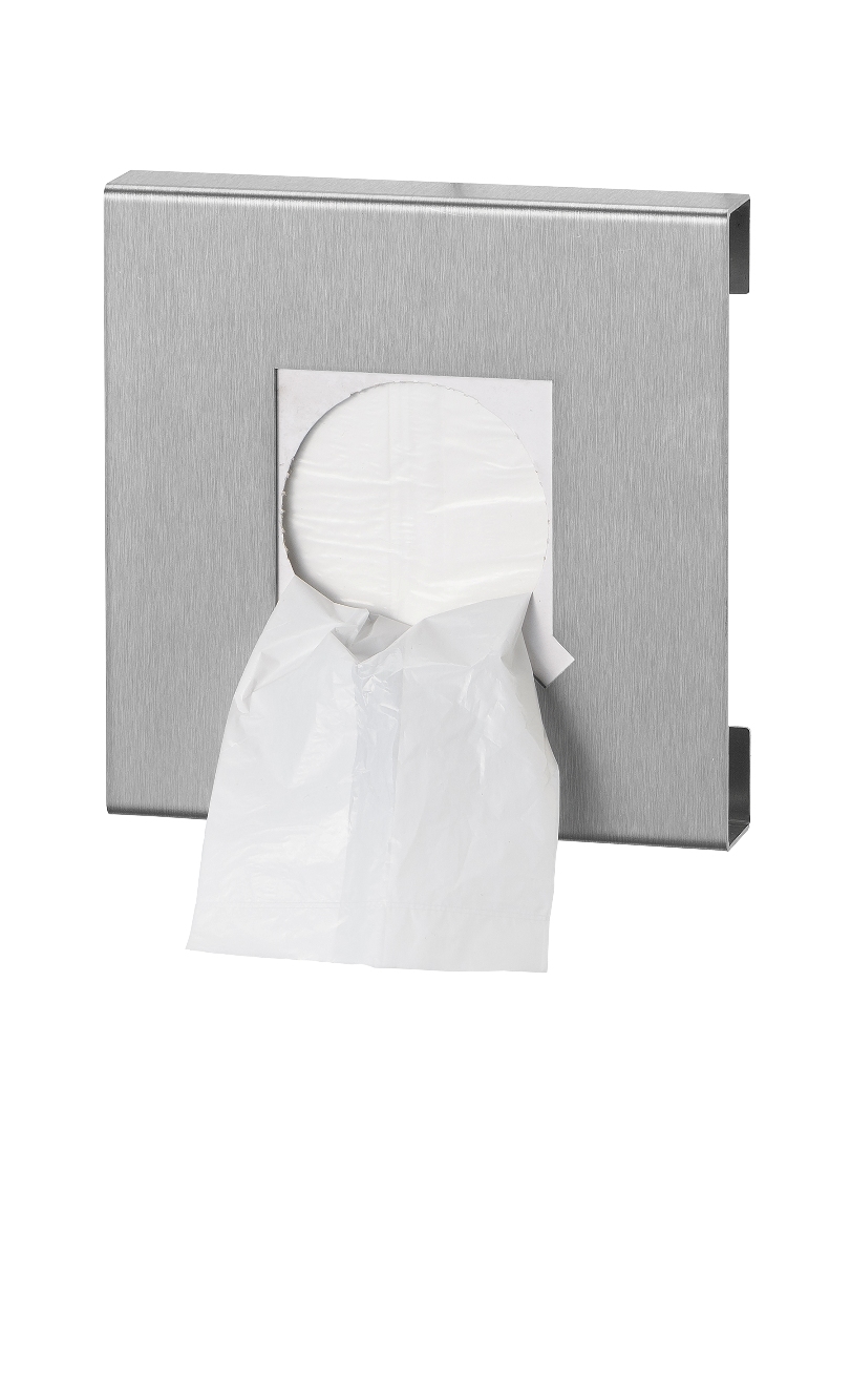 Hygiënezakjesdispenser, RVS Mat geslepen