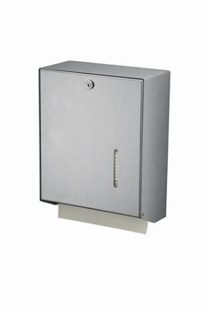 Handdoekdispenser aluminium groot