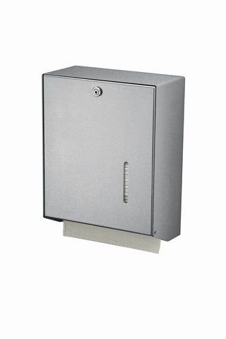 Handdoekdispenser aluminium groot