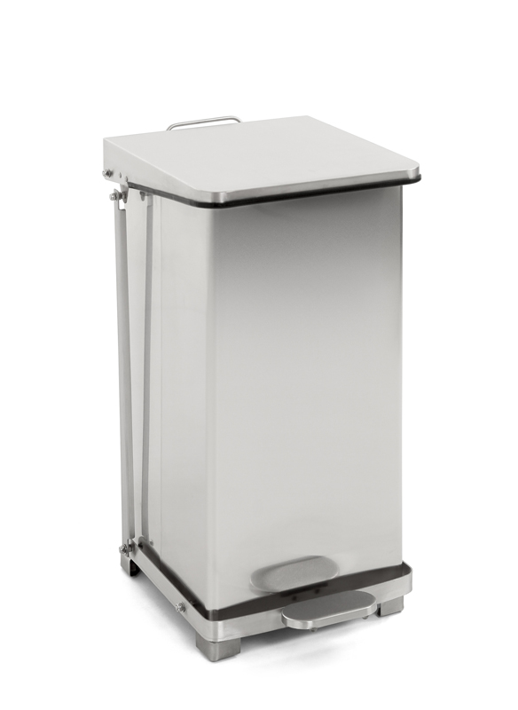 Industriële pedaalemmer 45 ltr mat RVS - Afbeelding 3