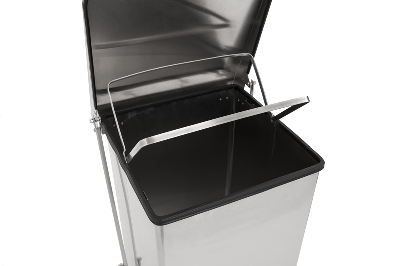 Industriële pedaalemmer 45 ltr mat RVS - Afbeelding 4