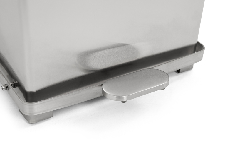 Industriële pedaalemmer 45 ltr mat RVS - Afbeelding 5