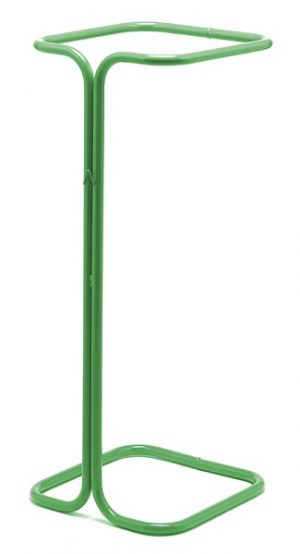 Zelfklemmende zakhouder voor plastic recycling 400L Groen