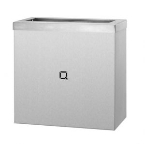 RVS afvalbak open 9 liter