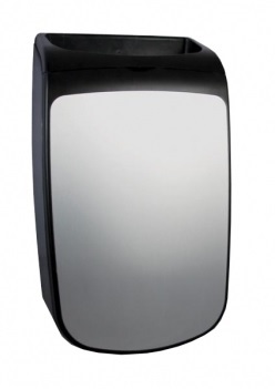 RVS/Kunststof afvalbak 25 liter open