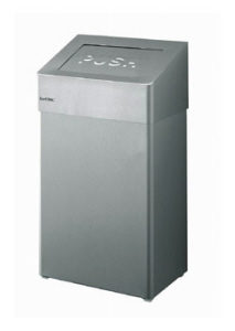 Afvalbak, 18 liter, RVS mat ABU 18 E/AFP-C