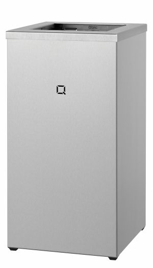 Afvalbak open RVS Mat geslepen, 35 liter