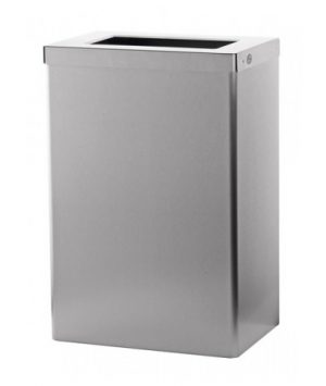 Afvalbak open, RVS mat, 50 liter EBU 50 E/AFP-C