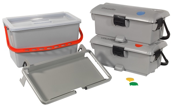 Mopkit SGA 13, 22L emmer, 2x mopmatic mop-boxen + houder