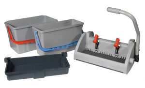 Mopkit SGA 3, tray, 2 x 22 liter emmers + speedcleanpers