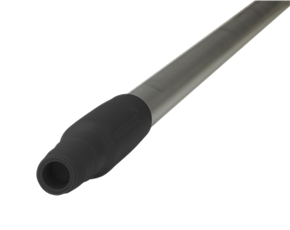 Hygiene Steel Aluminium, 130 cm, ø 25 mm Zwart