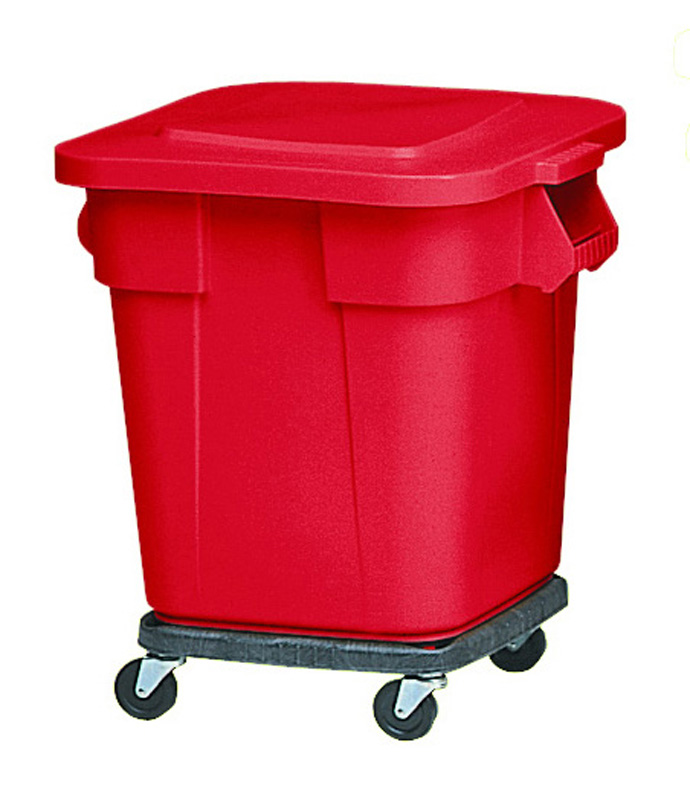 Rubbermaid Vierkante Brute Container 106liter Rood - Afbeelding 2