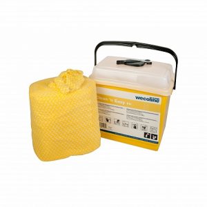 Clean 'n Easy Keuken doeken geel 150 doeken + emmer