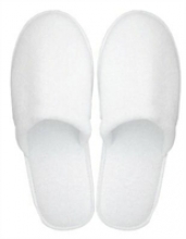 Slippers gesloten, badstof Wit, doos 100 paar