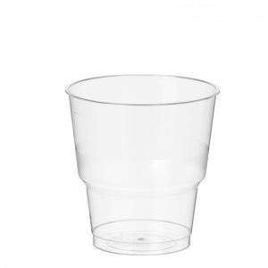 Hotelglazen(kunststof), per stuk verpakt, PS doos 1050 stuks