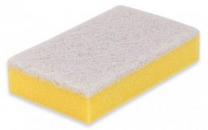 Schuurspons geel/wit - kleurcodering in de schoonmaak