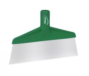 Vloerschraper RVS, groen, 260 mm breed /10