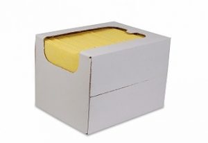 Reinigingsdoek in dispenserdoos 38x40 cm Geel 50 stuks