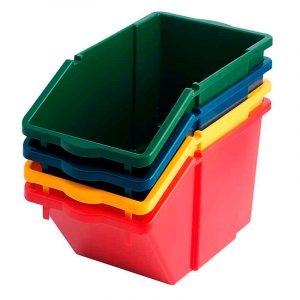Recyclingbox  met deksel Geel inh. 45 liter