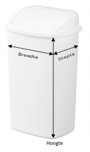 Berekening juiste afvalzak voor afvalbak