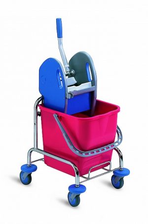 Rolemmer single met pers 17 liter RVS