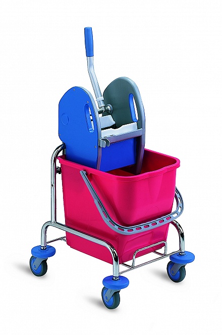 Rolemmer single met pers 17 liter RVS