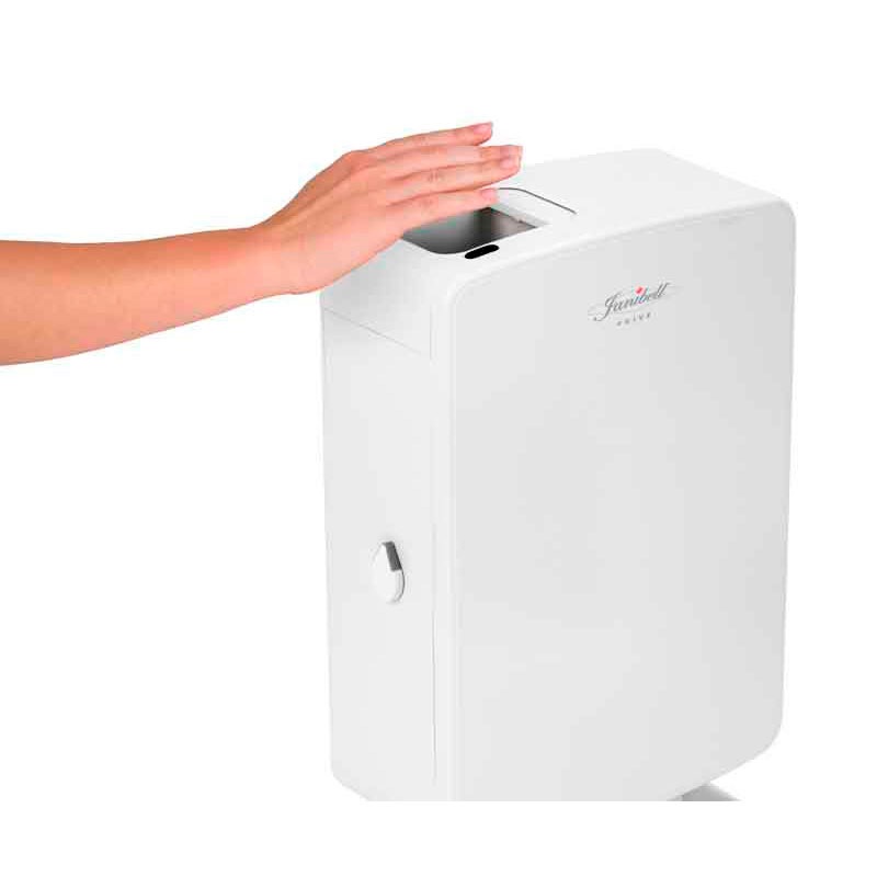 Janibell Privé Sanitaire afvalbak 7,5 liter, Wit - Afbeelding 2