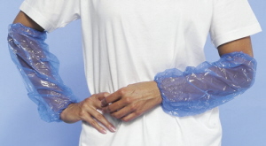 Mouwovertrekken PE Blauw pak 200 stuks