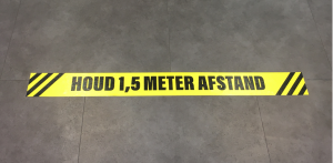 Vloersticker 1,5 meter afstand (groot)