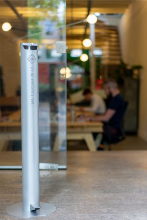 Desinfectiestandaard RVS met voetbediening