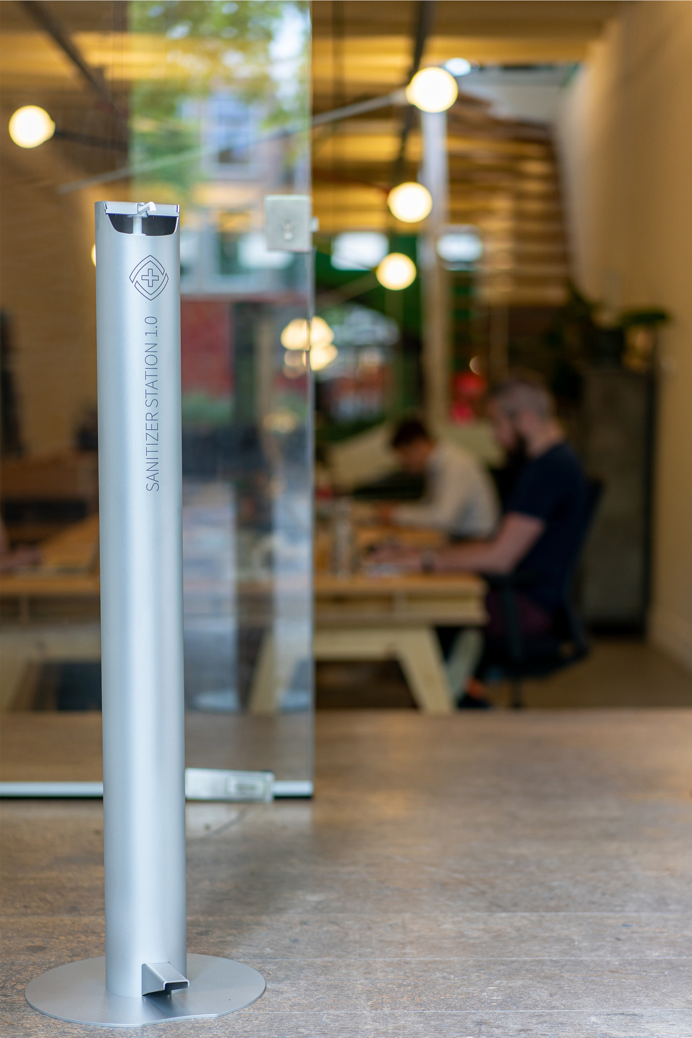 Desinfectiestandaard RVS met voetbediening