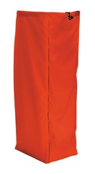 Geplastificeerde wasgoedzak 70liter Rood met trekkoord