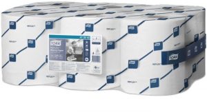 Tork Wiping Paper Centerfeed roll M4 Wit 1-laags, 6 x 300 m