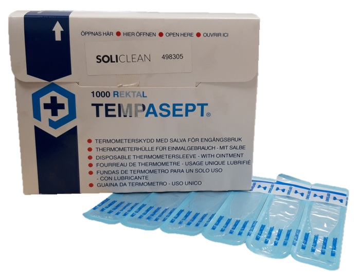 Covertemp Thermometerhoesjes Tempasept m. glijmiddel d1000st
