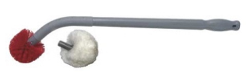 Toiletborstel met 2 borstelkoppen